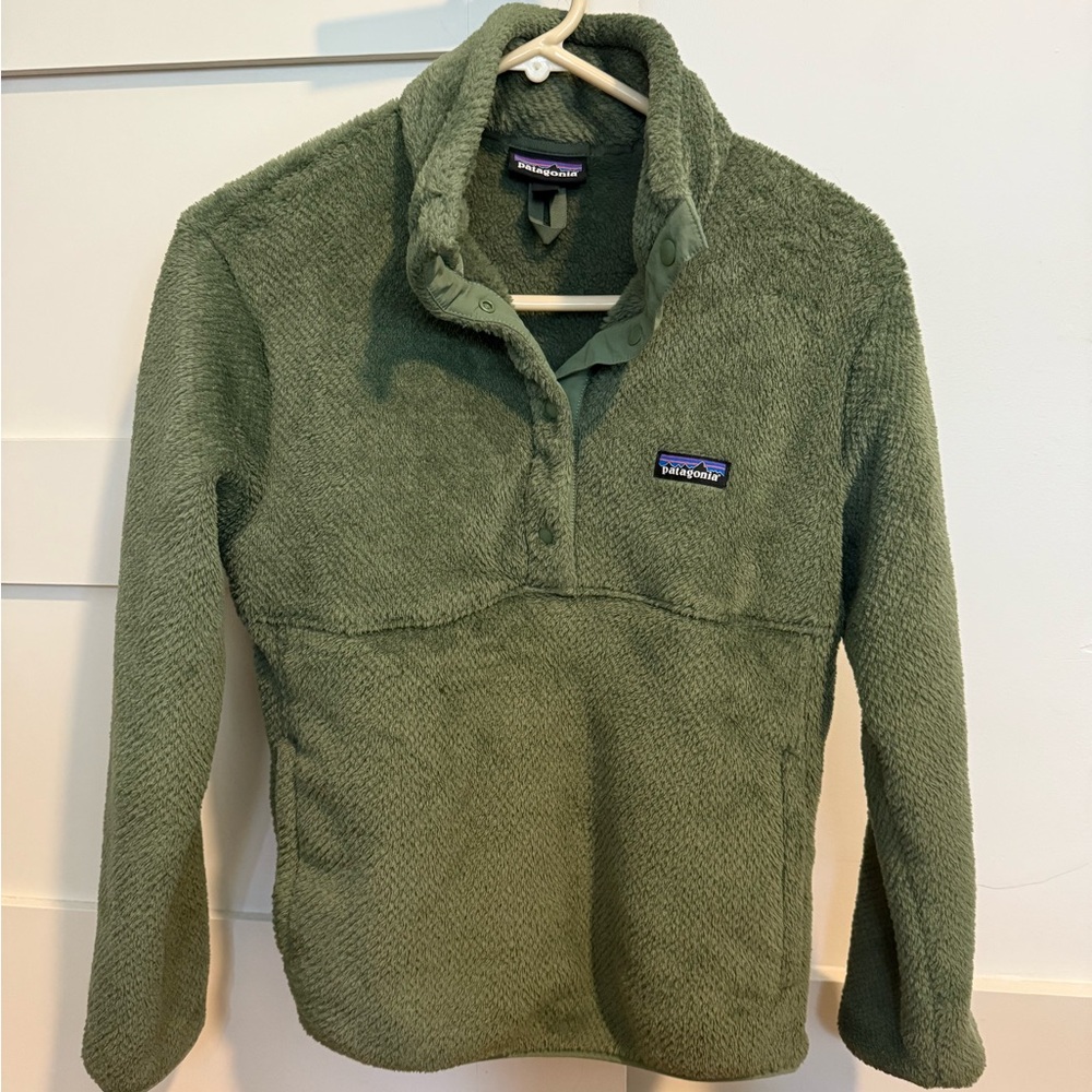 Patagonia Women's Retool Terrain Green Pullover Small